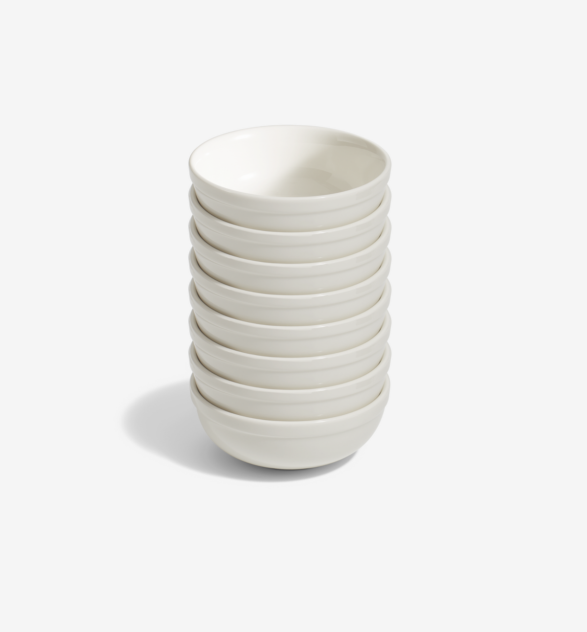 8-Piece Cereal Bowl Set – White in white porcelain