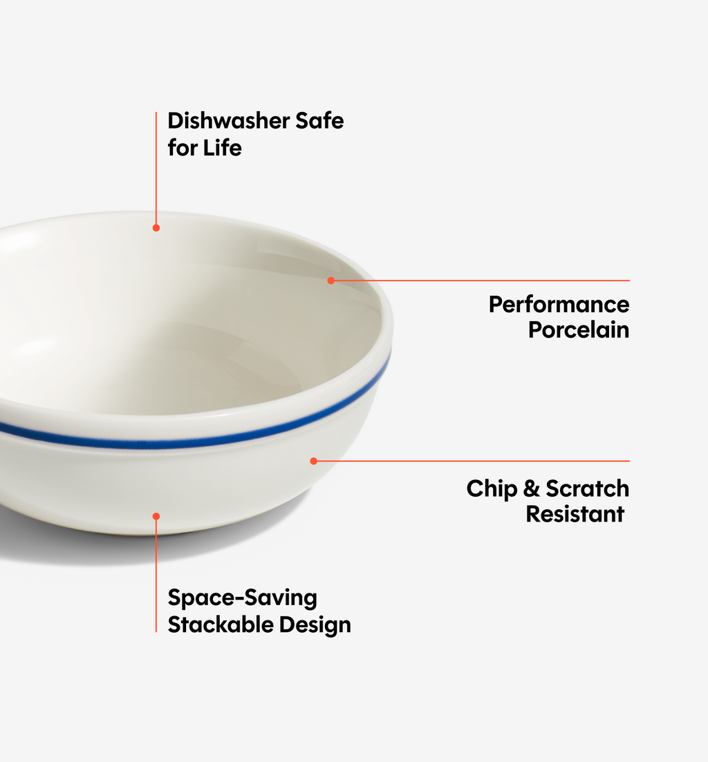 8-Piece Cereal Bowl Set - Blue