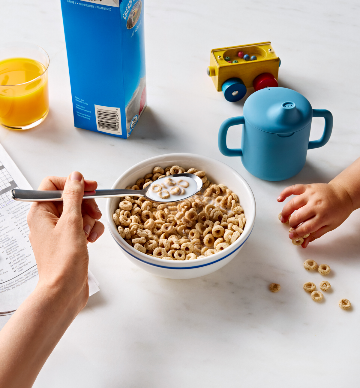 2-Piece Cereal Bowl Set - Blue