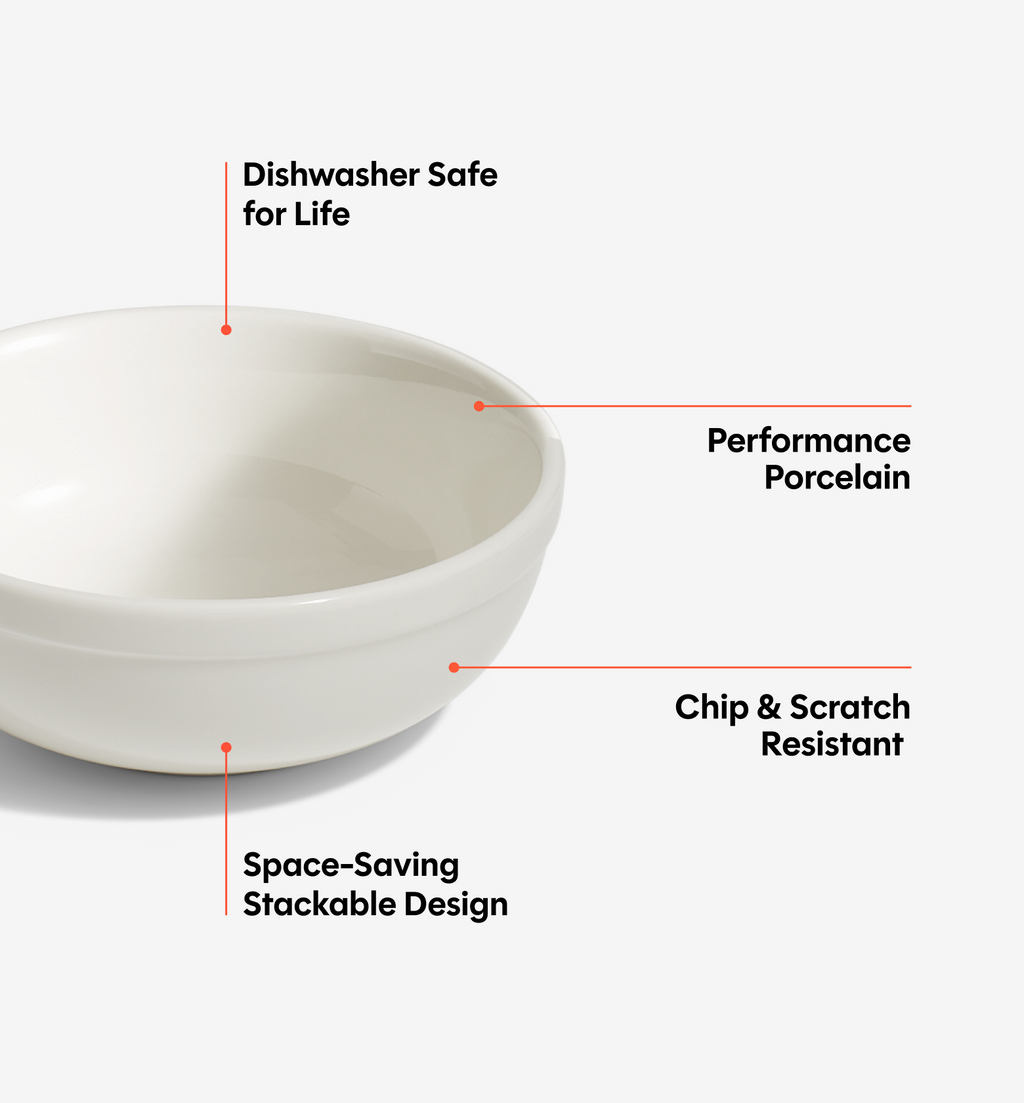 8-Piece Cereal Bowl Set - White