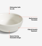 8-Piece Cereal Bowl Set - White