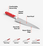 8" Chef's Knife (ACUTO440) - Red