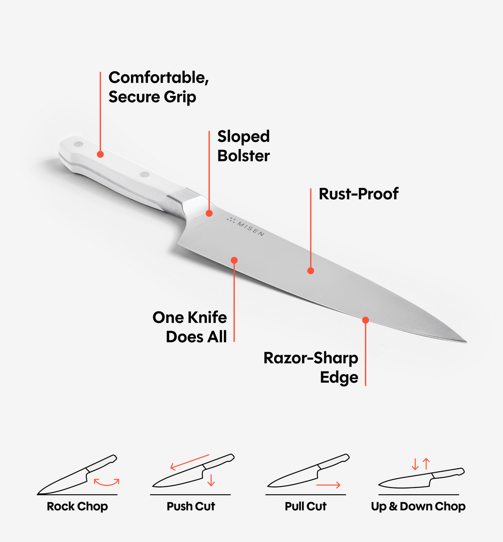 8" Chef's Knife (ACUTO440) - White