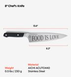 Misen x Chef David Rose 8” Chef’s Knife - Black