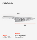 Misen x Chef David Rose 8” Chef’s Knife - White
