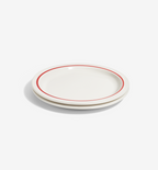 Red 2‑Piece Dinner Plate Set – porcelain dinner plate
