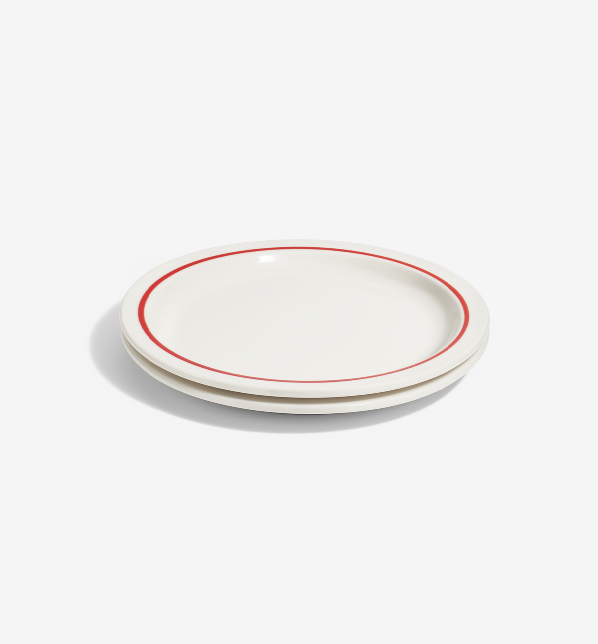 Red 2‑Piece Dinner Plate Set – porcelain dinner plate