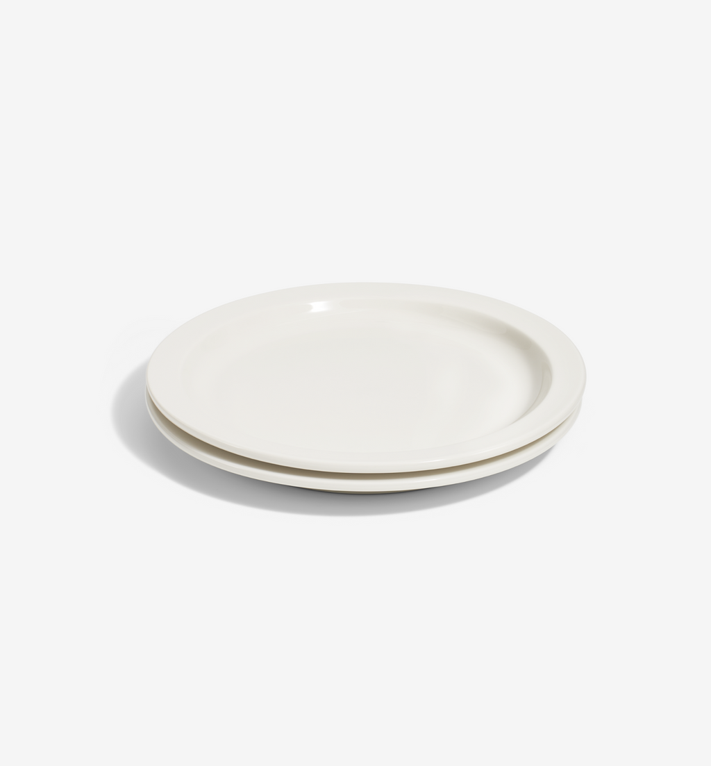 2-Piece Dinner Plate Set in White