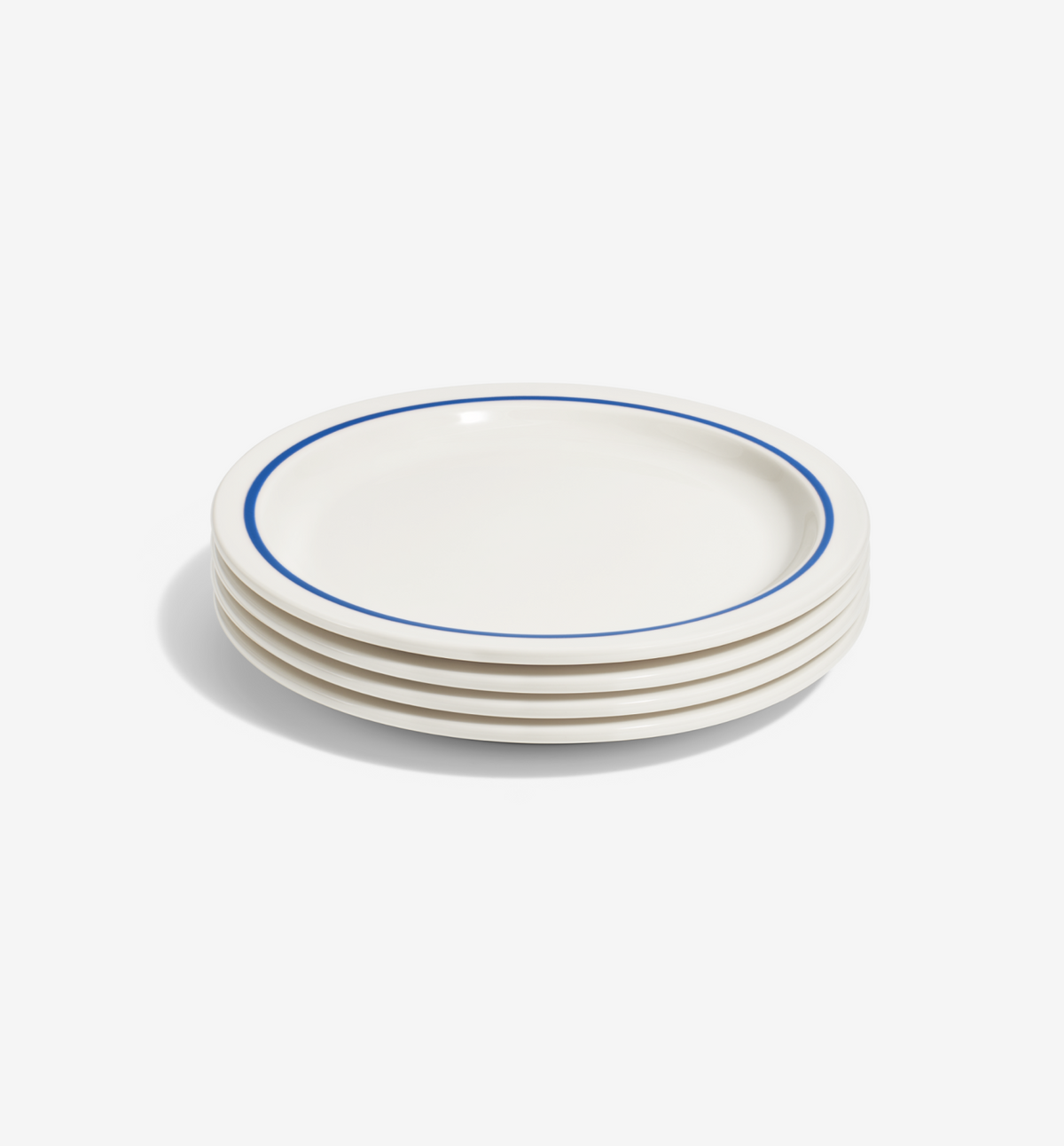 4-Piece Dinner Plate Set – Blue in high-alumina porcelain
