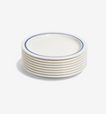 8‑Piece Dinner Plate Set – Blue, high‑alumina porcelain dinner plates