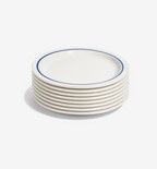 8‑Piece Dinner Plate Set – Blue, high‑alumina porcelain dinner plates
