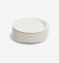 8‑Piece Dinner Plate Set in white porcelain