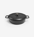 5.5 QT Enamel Cast-Iron Braiser - Black - Final Sale