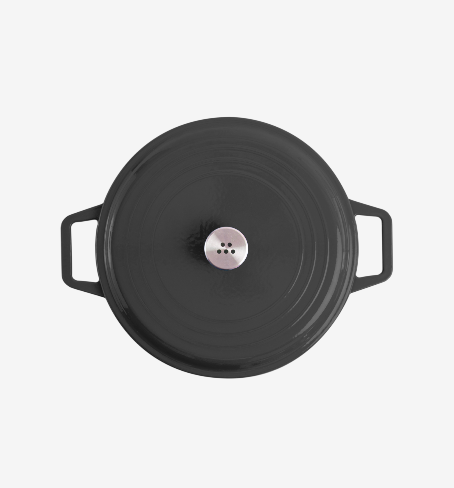 5.5 QT Enamel Cast-Iron Braiser - Black - Final Sale