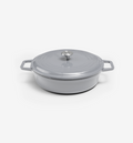 5.5 QT Enamel Cast-Iron Braiser - Gray - Final Sale