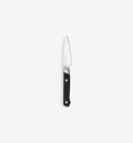 Misen paring knife with black handle and stainless steel blade