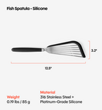 Silicone Fish Spatula - Black