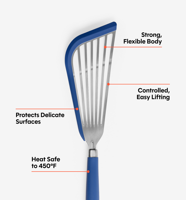 Silicone Fish Spatula - Blue
