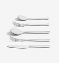 5‑Piece Flatware Set (Serves 1) – Polished in 18/10 stainless steel