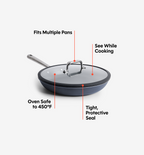 10" Carbon Nonstick™ Frying Pan + Glass Lid
