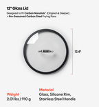 12" Carbon Nonstick™ Frying Pan + Glass Lid