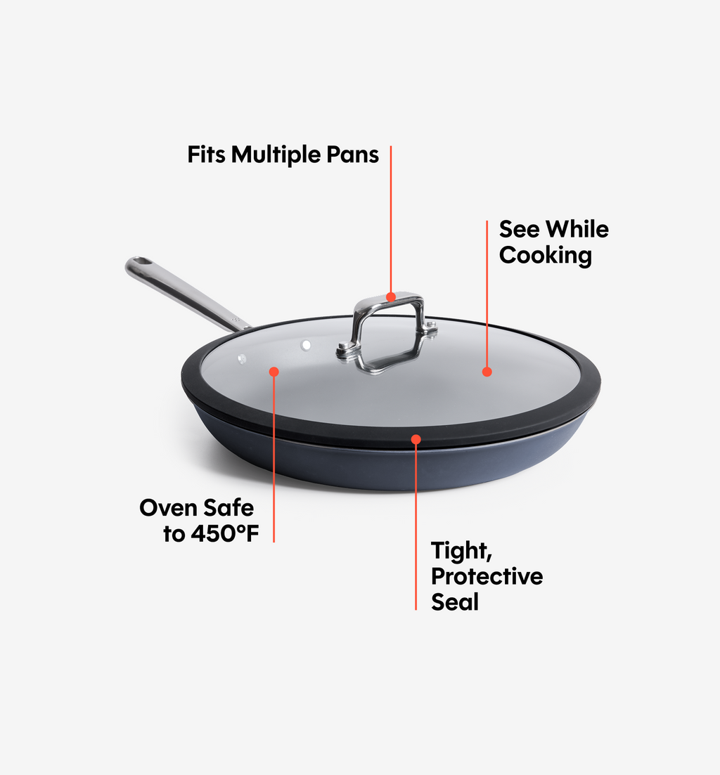 12" Carbon Nonstick™ Frying Pan + Glass Lid