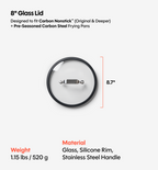8" Carbon Nonstick™ Frying Pan + Glass Lid