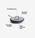8" Carbon Nonstick™ Frying Pan + Glass Lid