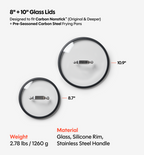 8" + 10" Carbon Nonstick™ Frying Pan + Glass Lids