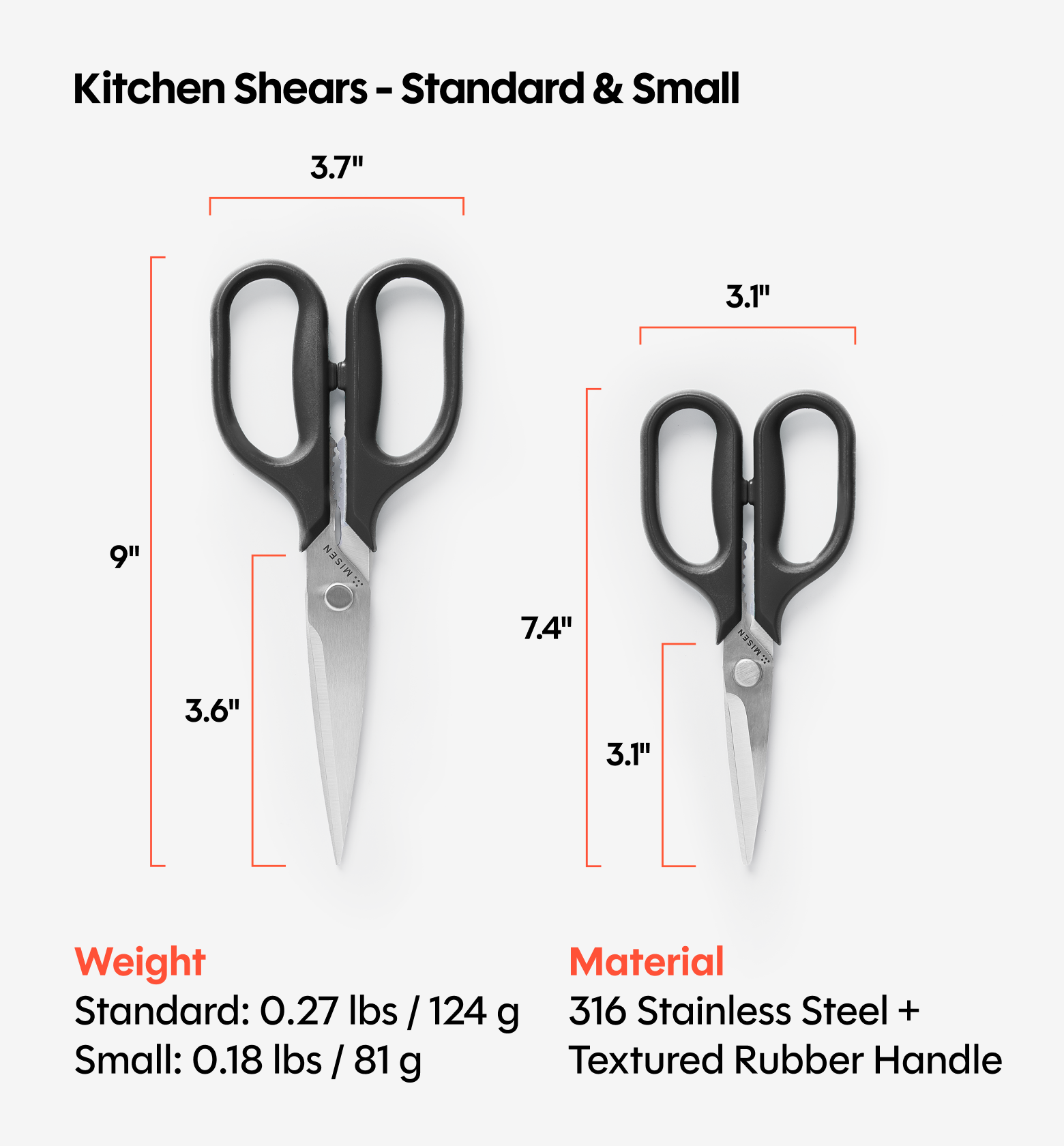 Kitchen Shears Set - Black