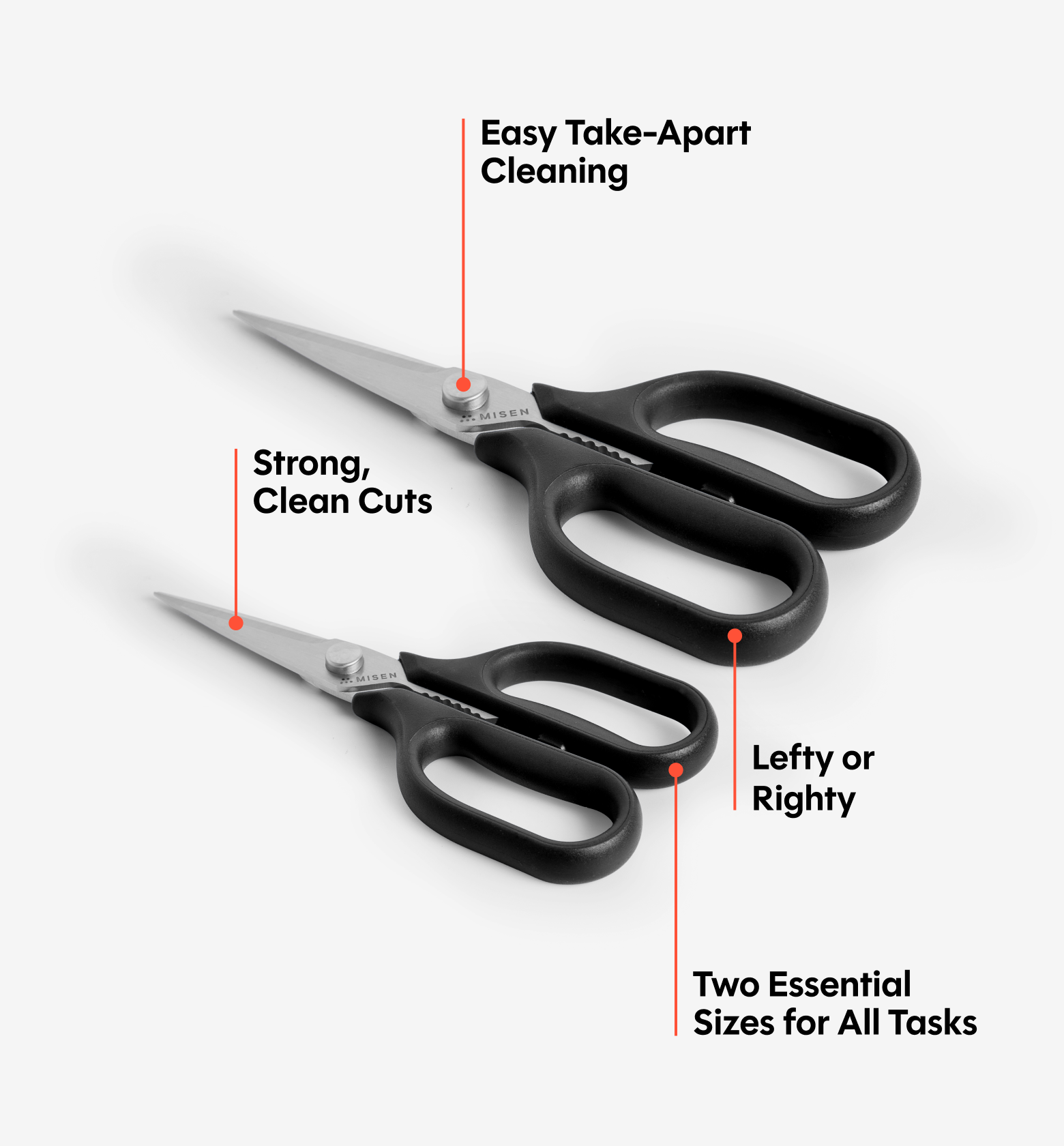 Kitchen Shears Set - Black