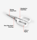 Kitchen Shears - Small - White
