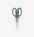 Misen kitchen scissors with blue handles and stainless steel blades