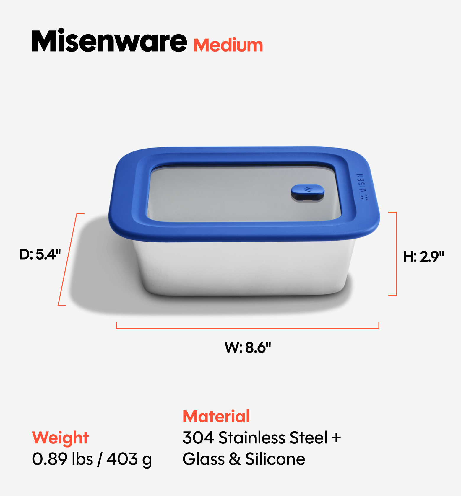6-Piece Misenware Medium Set