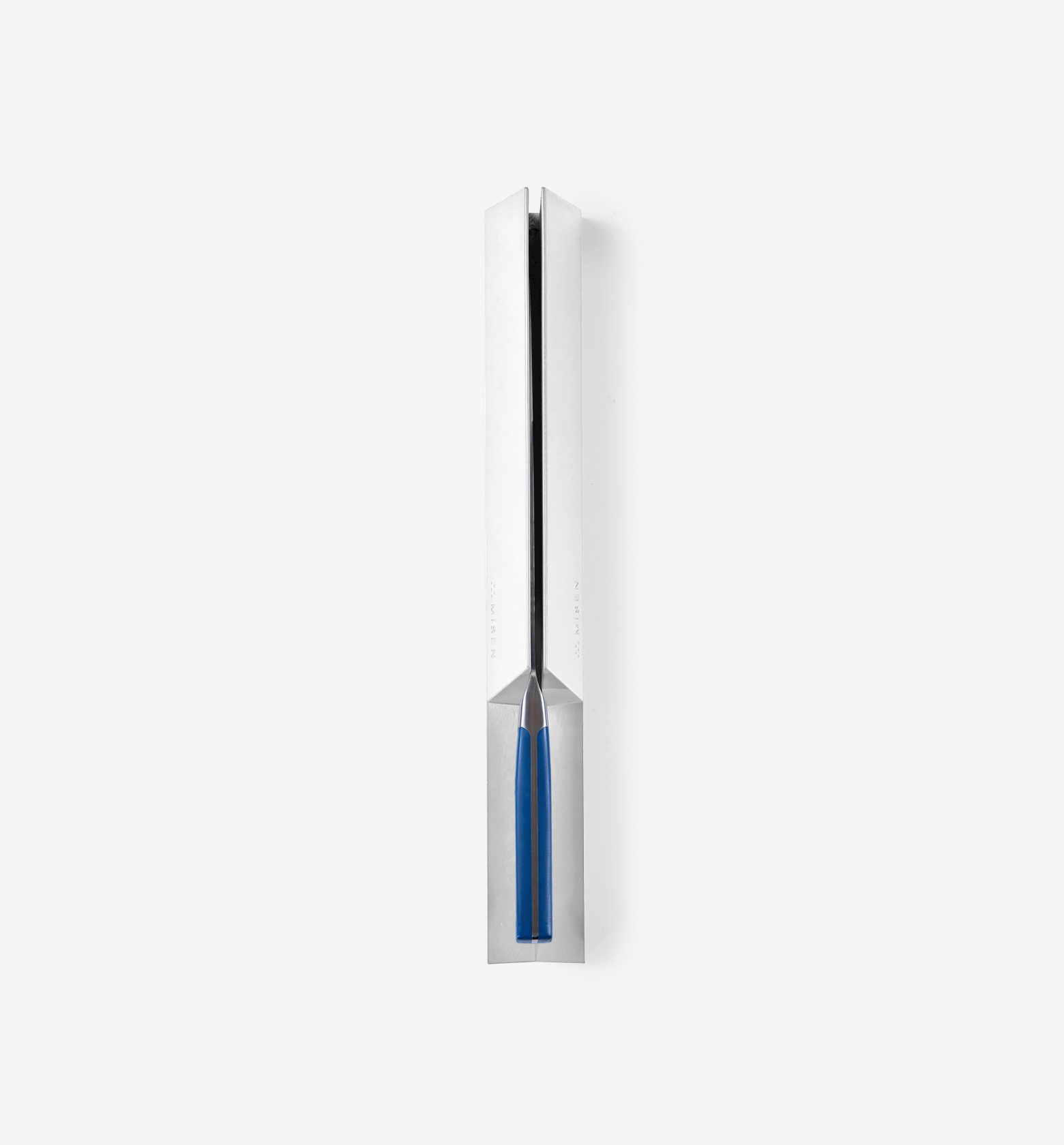 Narex professional bench chisel with blue handle and polished steel blade