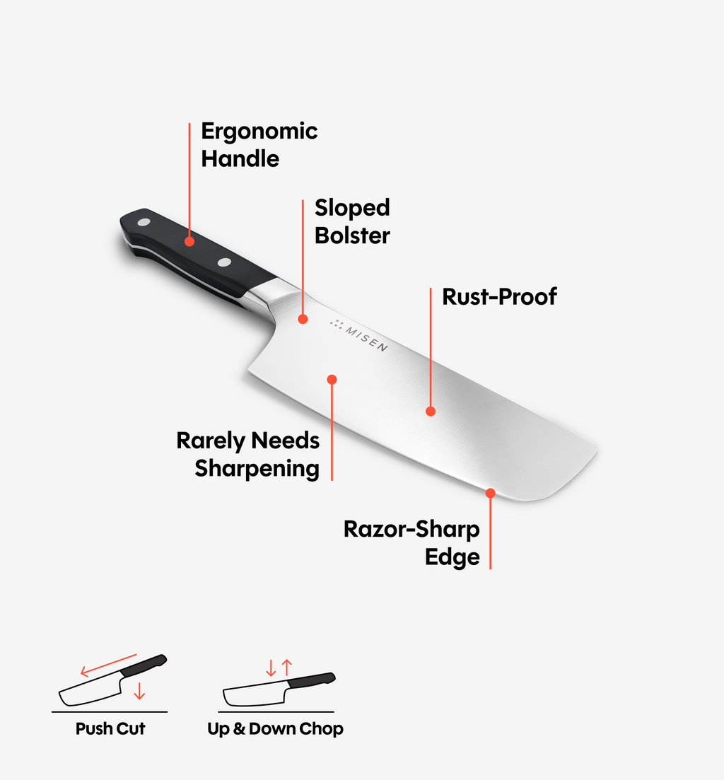 5.5" Nakiri Knife (ACUTO440) - Black