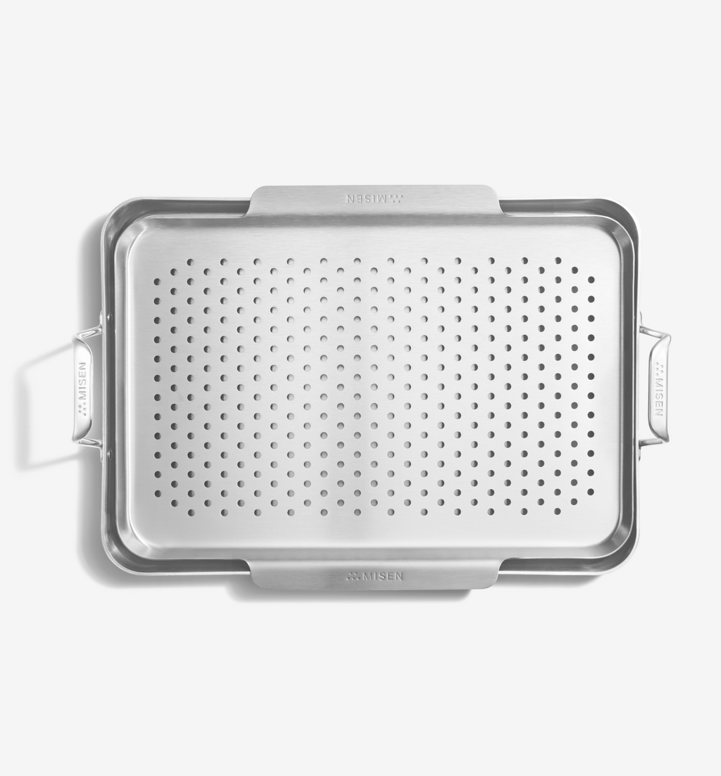 18" Stainless Steel Perforated Roasting Basket
