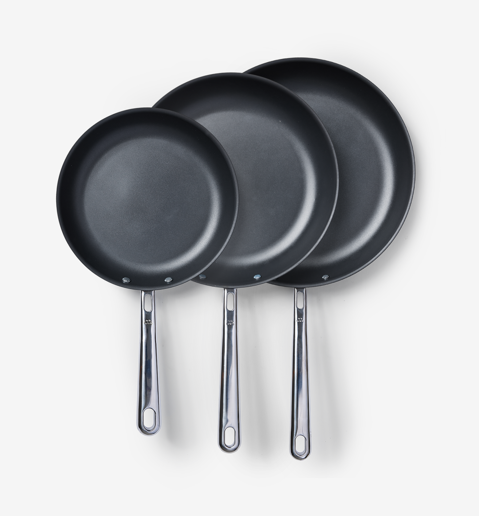 8" + 10" + 12" Pre-Seasoned Carbon Steel Frying Pan