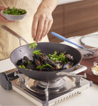 12" Pre-Seasoned Carbon Steel Wok