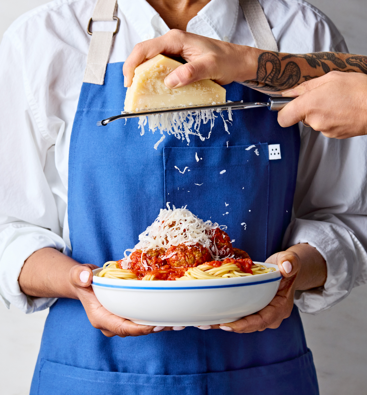 2-Piece Pasta Bowl Set - White