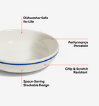 2-Piece Pasta Bowl Set - Blue