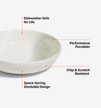 2-Piece Pasta Bowl Set - White