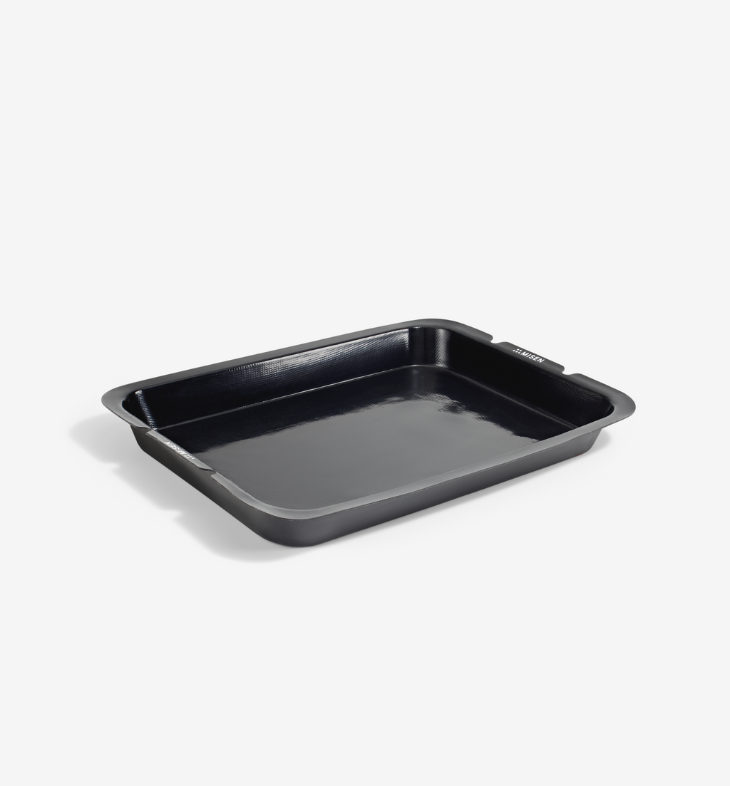 13" Silicone Roasting Pan Liner in a stainless steel roasting pan