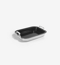 9" Stainless Steel Roasting Pan with Silicone Roasting Pan Liner
