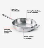 4 QT Stainless Steel All-Purpose Pan