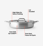 6 QT Stainless Steel Braiser