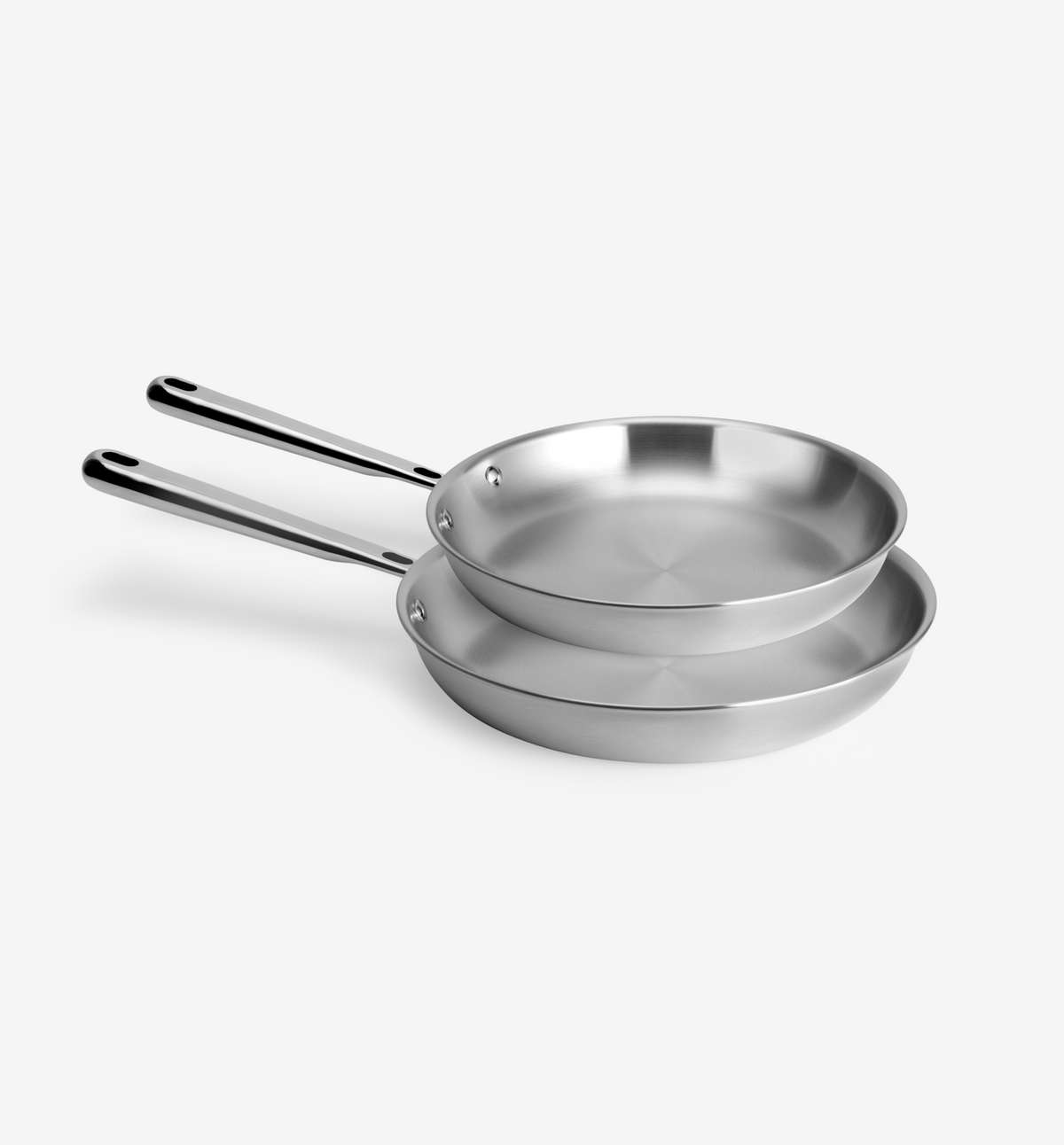 10" + 12" Stainless Steel Frying Pan