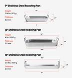 13" Stainless Steel Roasting Pan