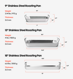18" Stainless Steel Roasting Pan