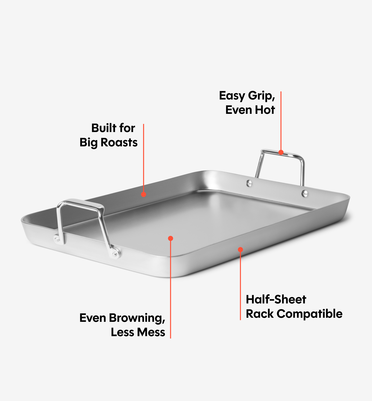 18" Stainless Steel Roasting Pan